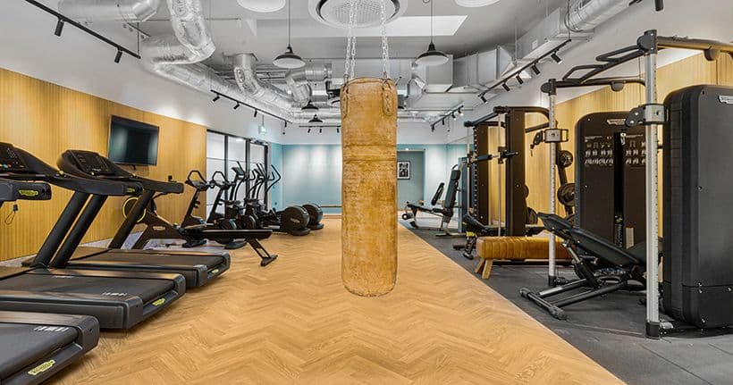 Gym in Vonder Shoreditch. 