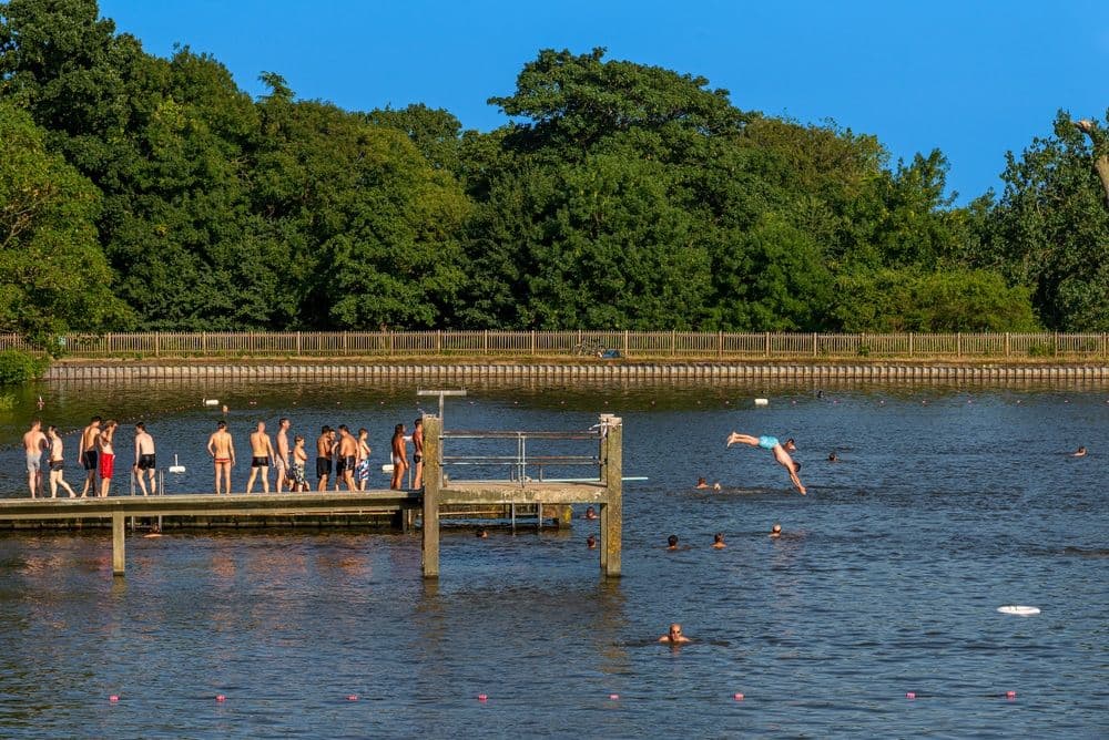 Hampstead Heath Swimming Ponds. Image from Secret London.