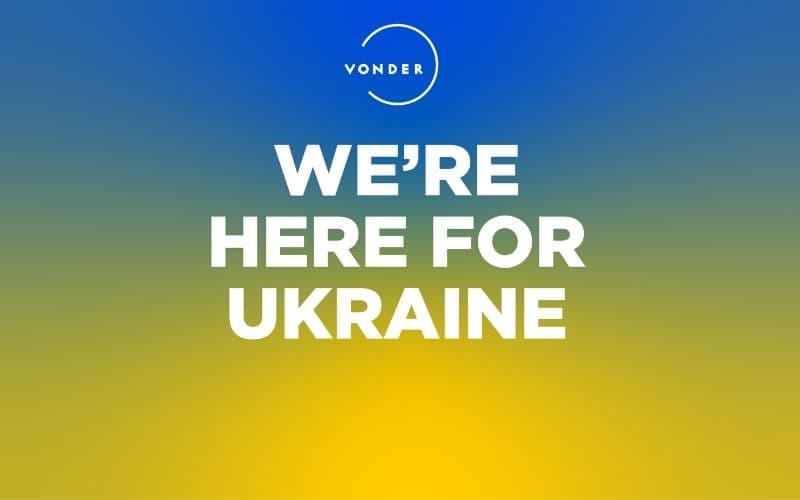 Vonder stands in solidarity with Ukraine